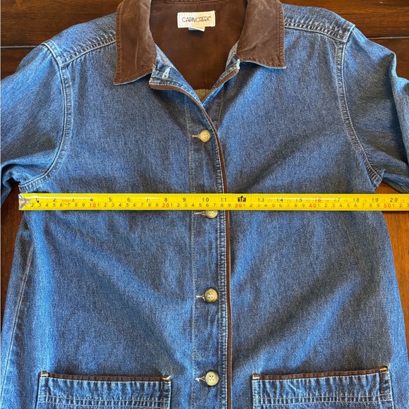 Cabin Creek Vintage Blue Denim Barn Jacket with Brown Corduroy Collar Size S - Picture 5 of 11